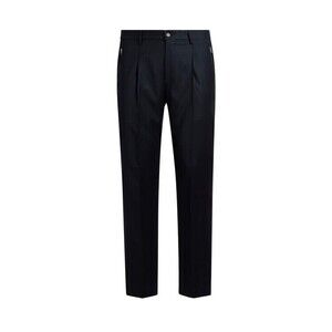 Etro Tailored Blue Wool Flannel Trousers - NWT